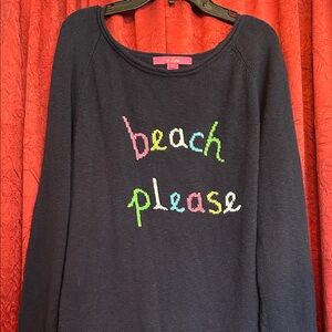 Lilly Pulitzer Navy Blue Sweater